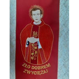 Ornat z wizerunkiem bł. ksiądz Jerzy Popiełuszko (2) - zdjęcie 2 - Ornat z wizerunkiem bł. ksiądz Jerzy Popiełuszko (2)