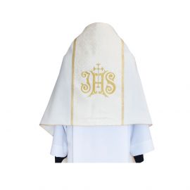Welon liturgiczny - wzór złoty IHS (29) - zdjęcie 2 - Welon liturgiczny - wzór złoty IHS (29)