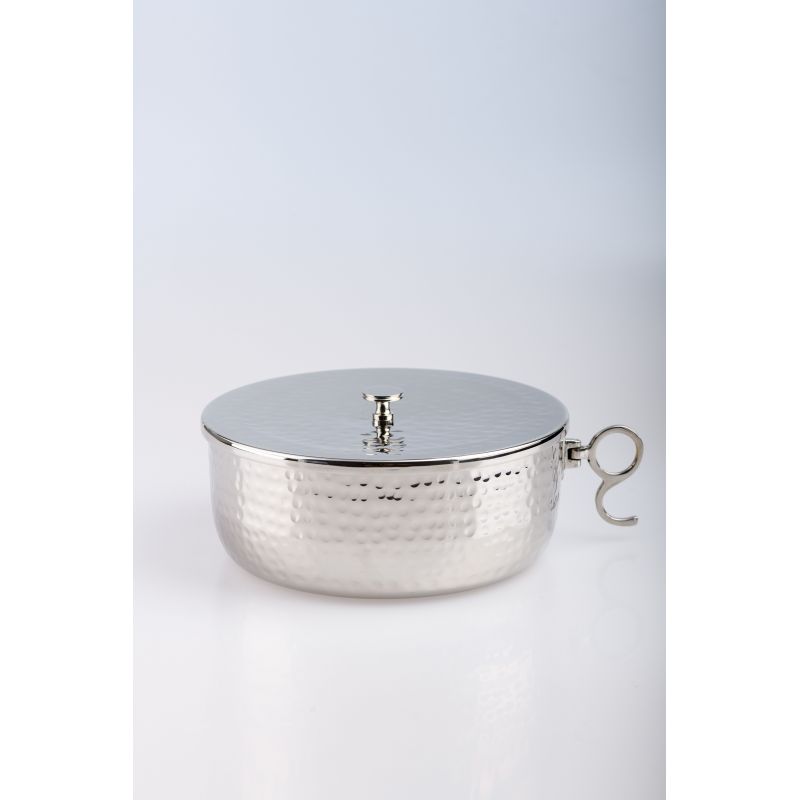 Puszka na komunikanty, posrebrzana z zamknięciem - 7 cm - Puszka na komunikanty, posrebrzana z zamknięciem - 7 cm