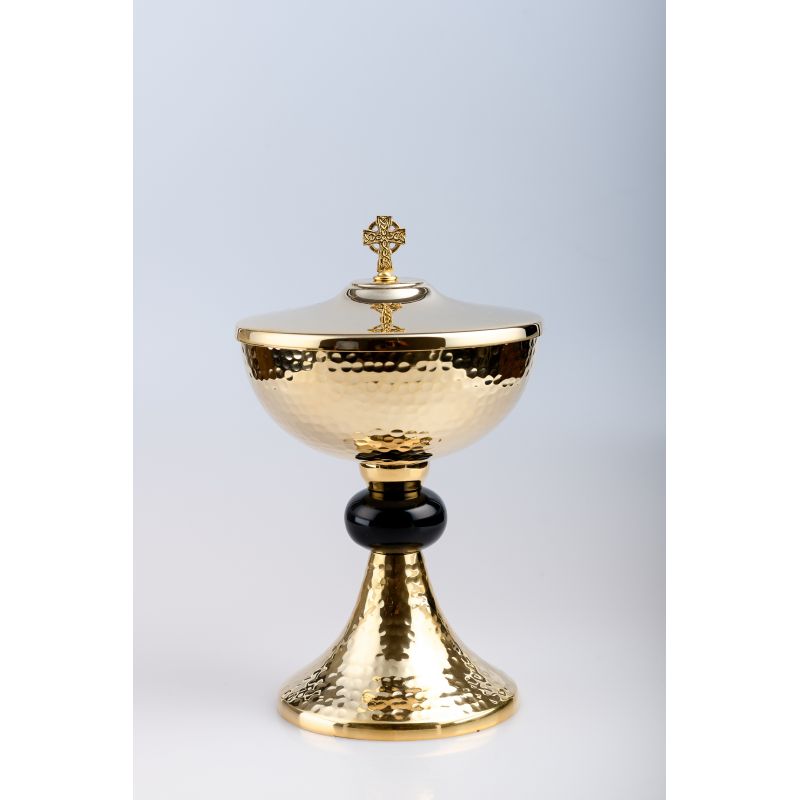 Puszka na komunikanty, mosiężna , pozłacana - 24 cm (61) - Puszka na komunikanty, mosiężna , pozłacana - 24 cm (61)