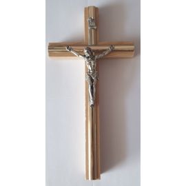Krzyż drewniany na ścianę - 10 cm x 20 cm, jasny brąz (2) - KRZYŻE, KRZYŻYKI