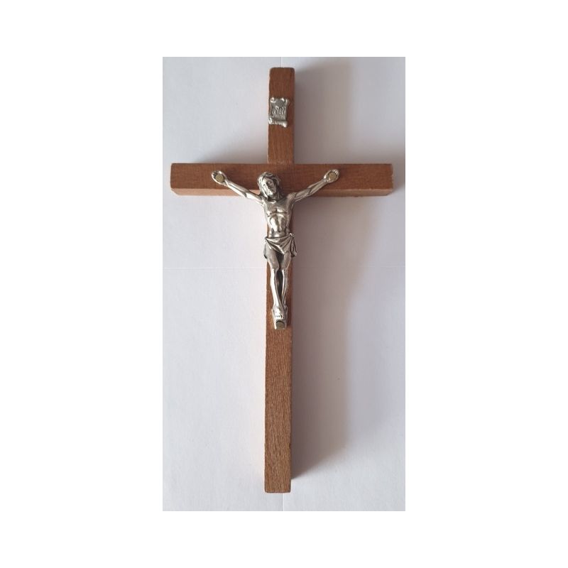 Krzyż drewniany na ścianę - 8,5 cm x 16 cm, ciemny brąz (3) - Krzyż drewniany na ścianę - 8,5 cm x 16 cm, ciemny brąz (3)