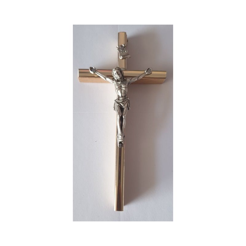 Krzyż drewniany na ścianę - 6,5 cm x 13 cm, jasny brąz (6) - Krzyż drewniany na ścianę - 6,5 cm x 13 cm, jasny brąz (6)