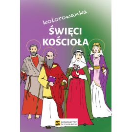 Święci Kościoła – kolorowanka - Książki religijne dla dzieci