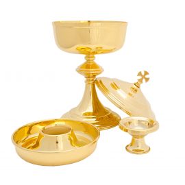 Puszka liturgiczna pod dwiema postaciami - 29 cm