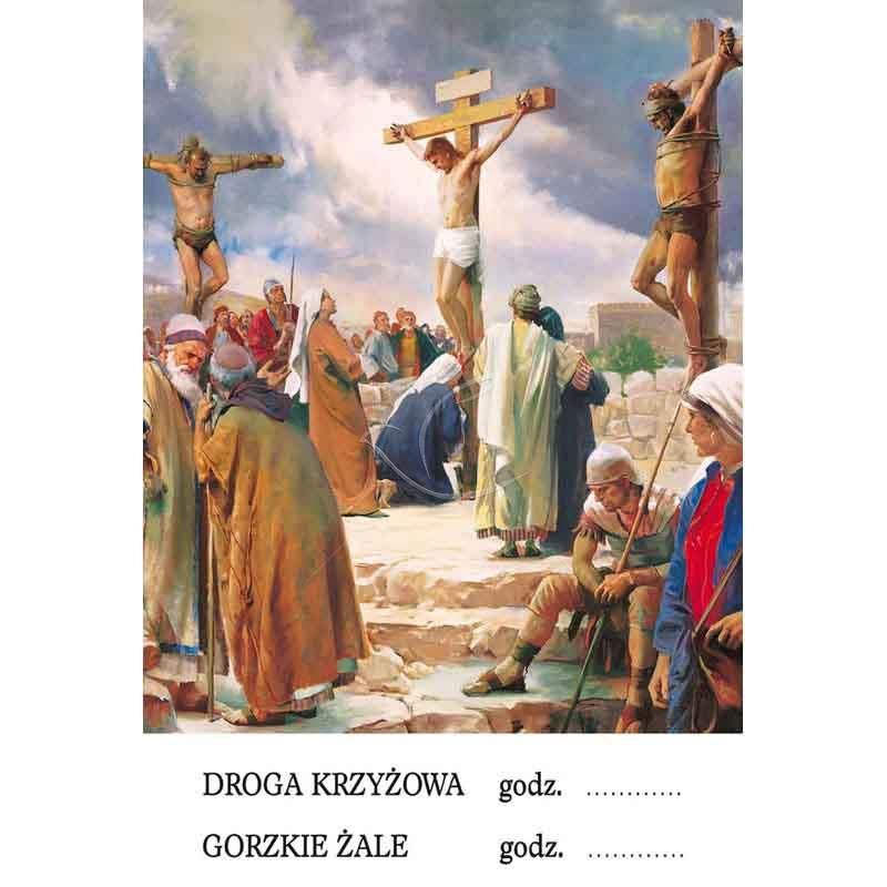 Plakat religijny - Droga Krzyżowa (15) - Plakat religijny - Droga Krzyżowa (15)