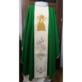 Ornat zielony Matka Boża Licheńska - zdjęcie 5 - Ornat zielony Matka Boża Licheńska