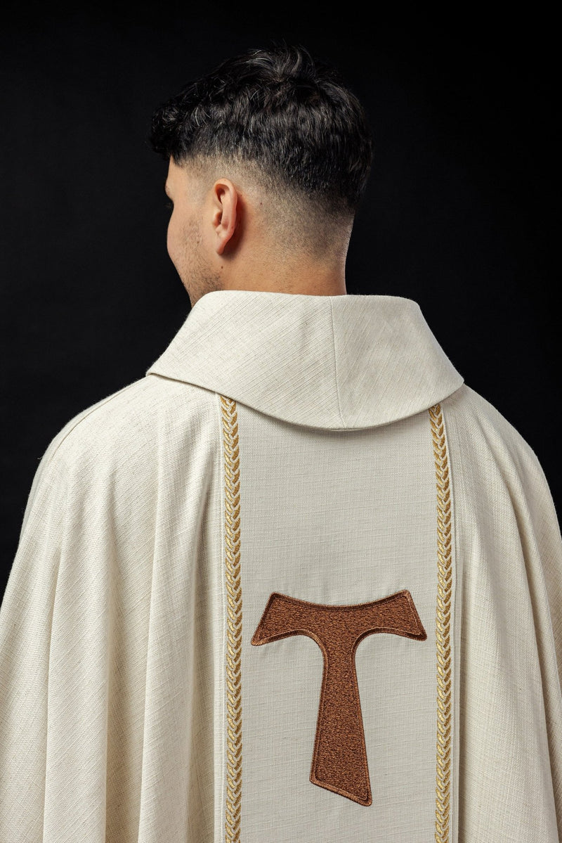 Ornat z haftowanym wizerunkiem Świętego Franciszka (112H) - zdjęcie 4