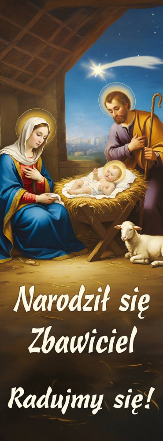Boże Narodzenie - baner religijny - Banery Bożonarodzeniowe - Nowość