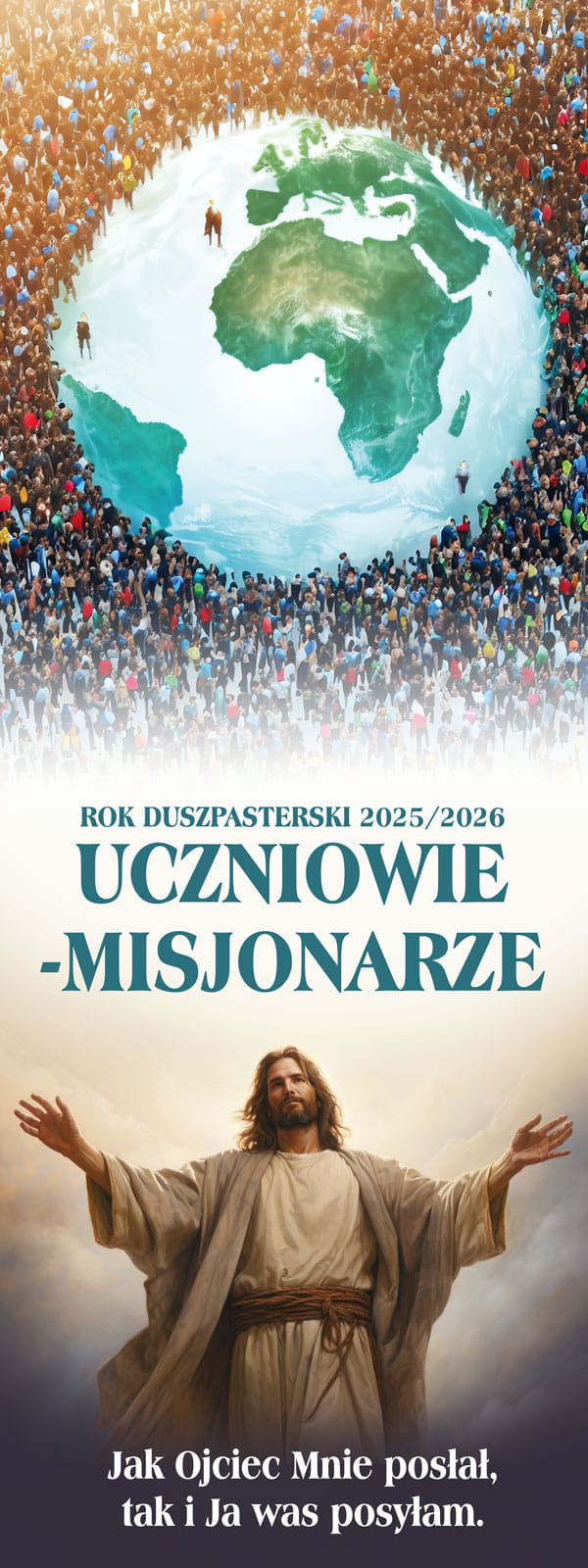Baner na Rok Duszpasterski 2025/2026 "Uczniowie - misjonarze" - Banery na Rok Duszpasterski 2025/2026 Uczniowie-Misjonarze