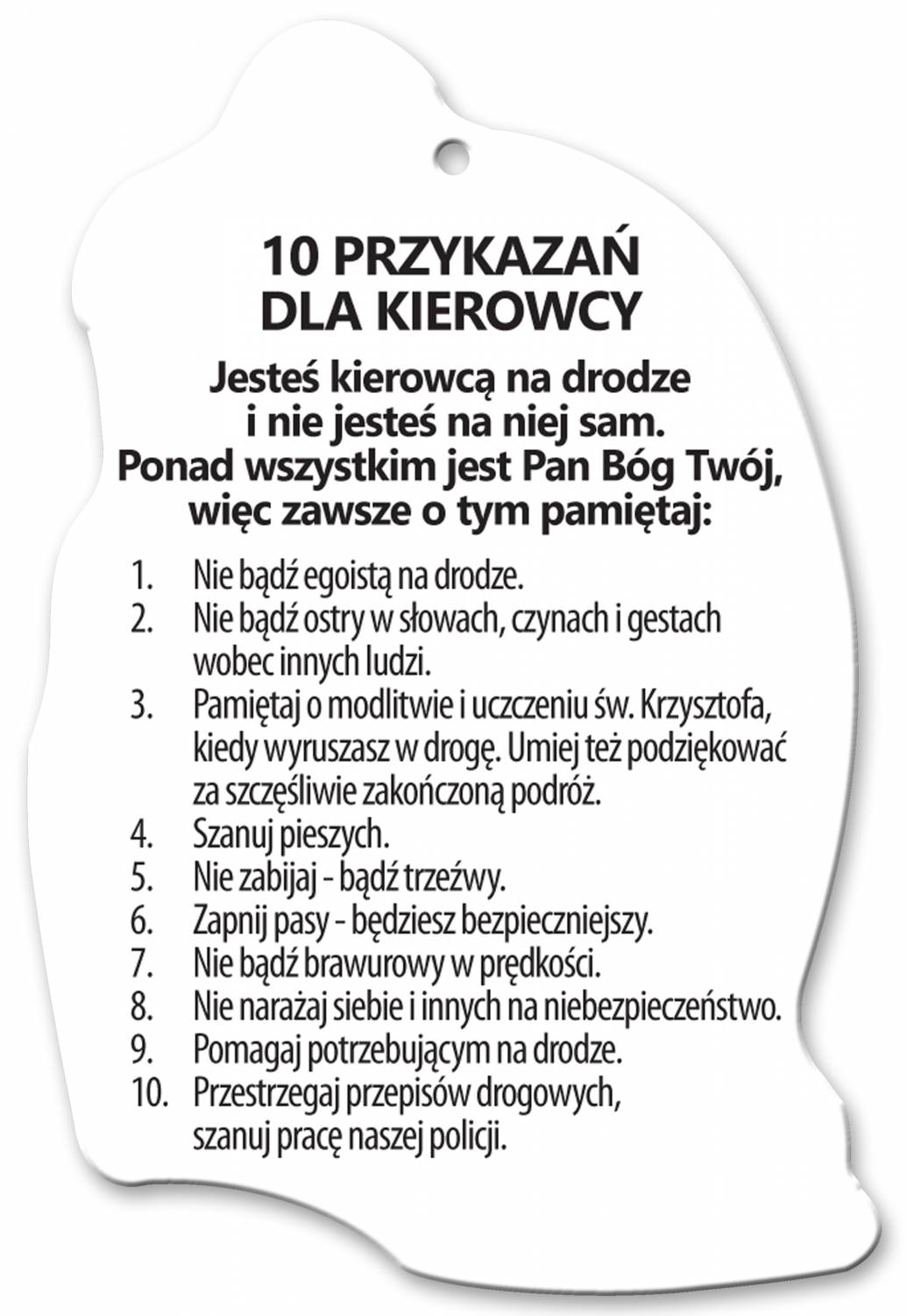 Święty Krzysztof - Zawieszka samochodowa - zdjęcie 2