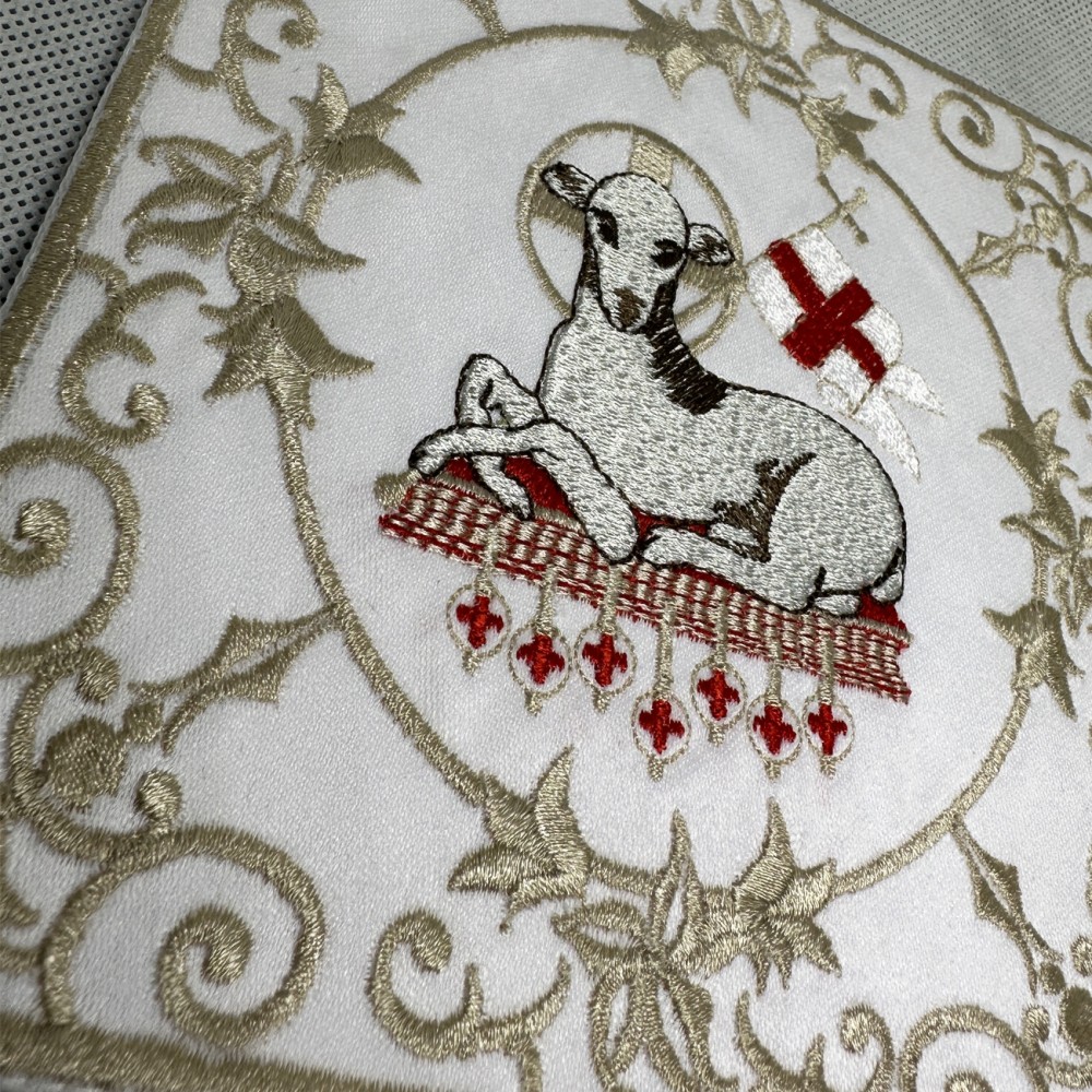 Palka haftowana Baranek Boży - zdjęcie 2