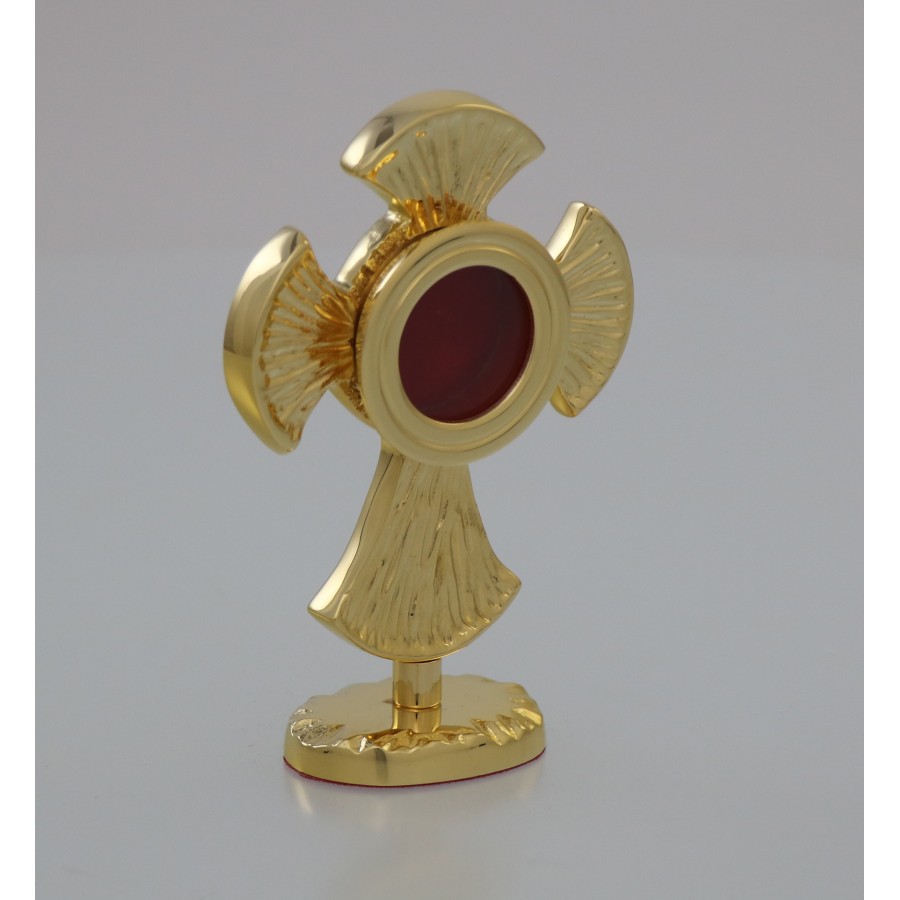 Relikwiarz mosiężny - 13 cm - Brak kategorii