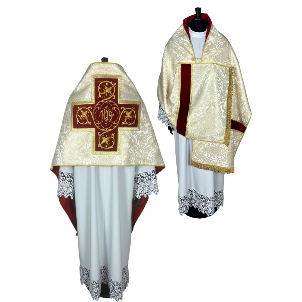 Welon liturgiczny - wzór złoty IHS (30) - zdjęcie 5