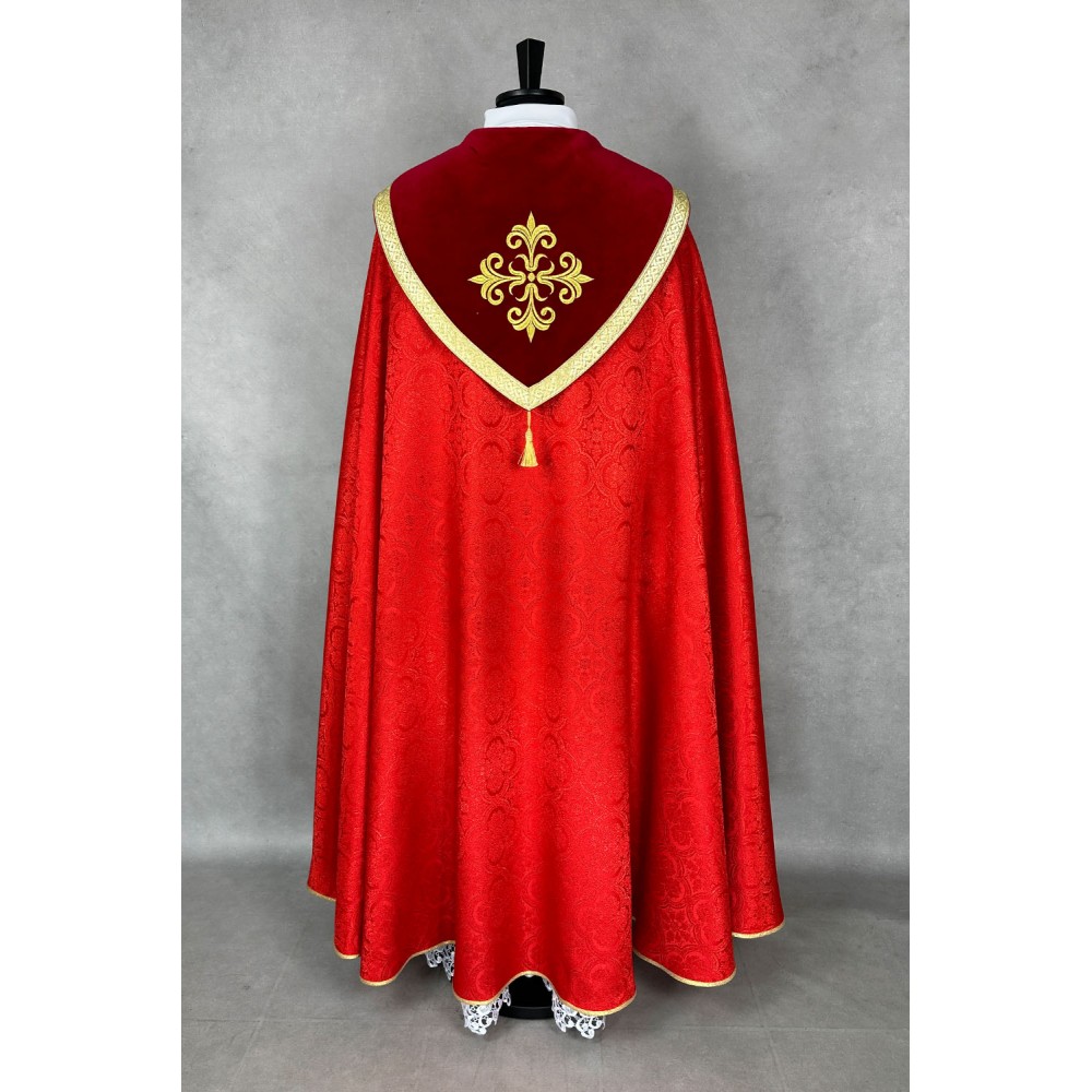 Kapa wzór gotycki - tkanina żakard - kolory liturgiczne (11) - zdjęcie 7
