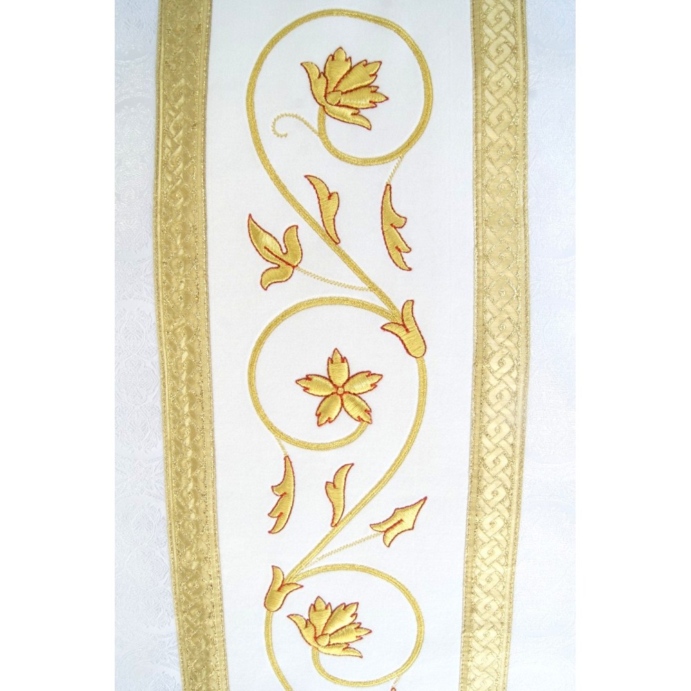Ornat rzymski IHS - kolory liturgiczne, żakard (34) - zdjęcie 14