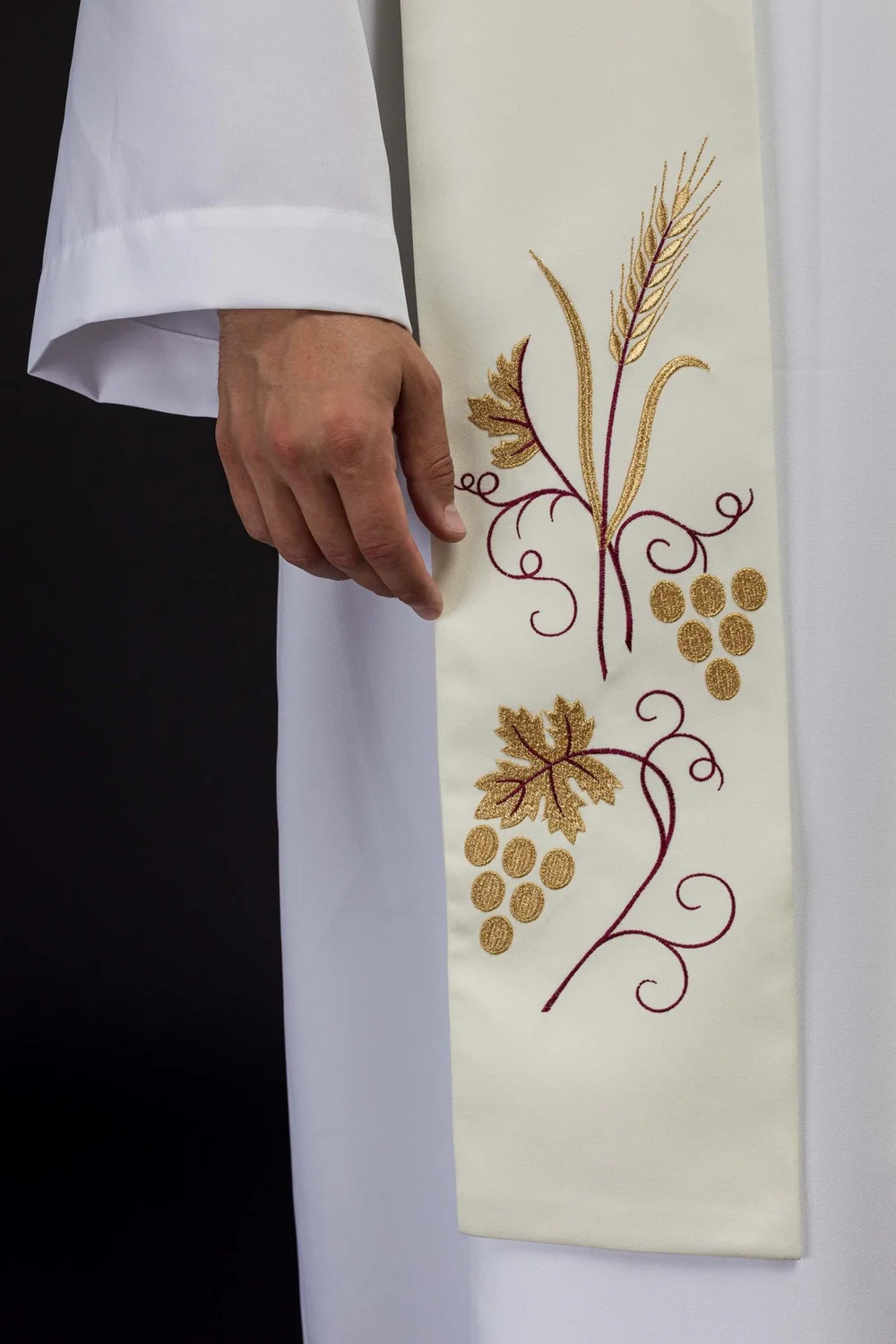 Stuła haftowana - kolory liturgiczne (3) - zdjęcie 2