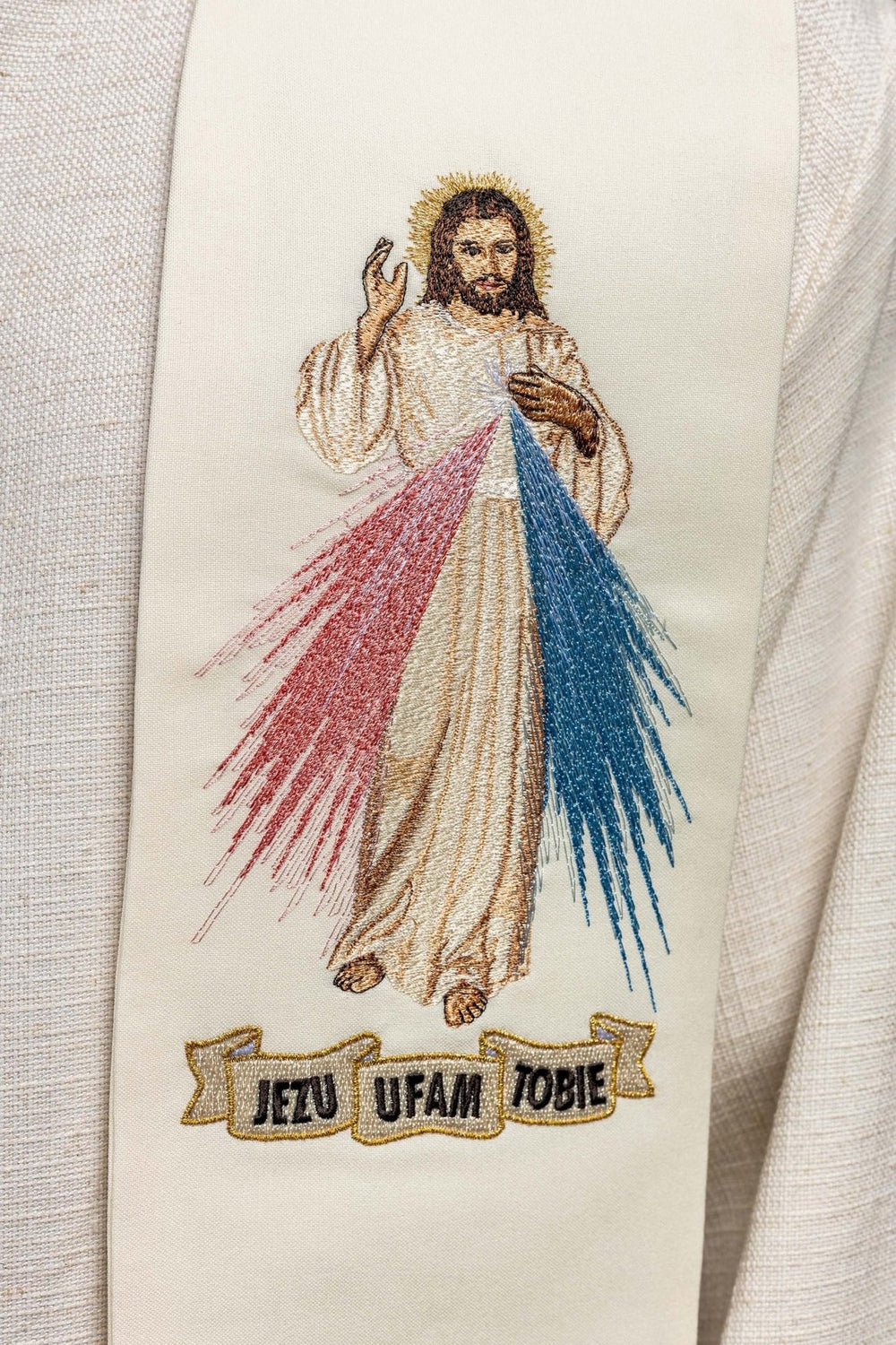 Stuła haftowana - Jezus Miłosierny (71) - zdjęcie 4