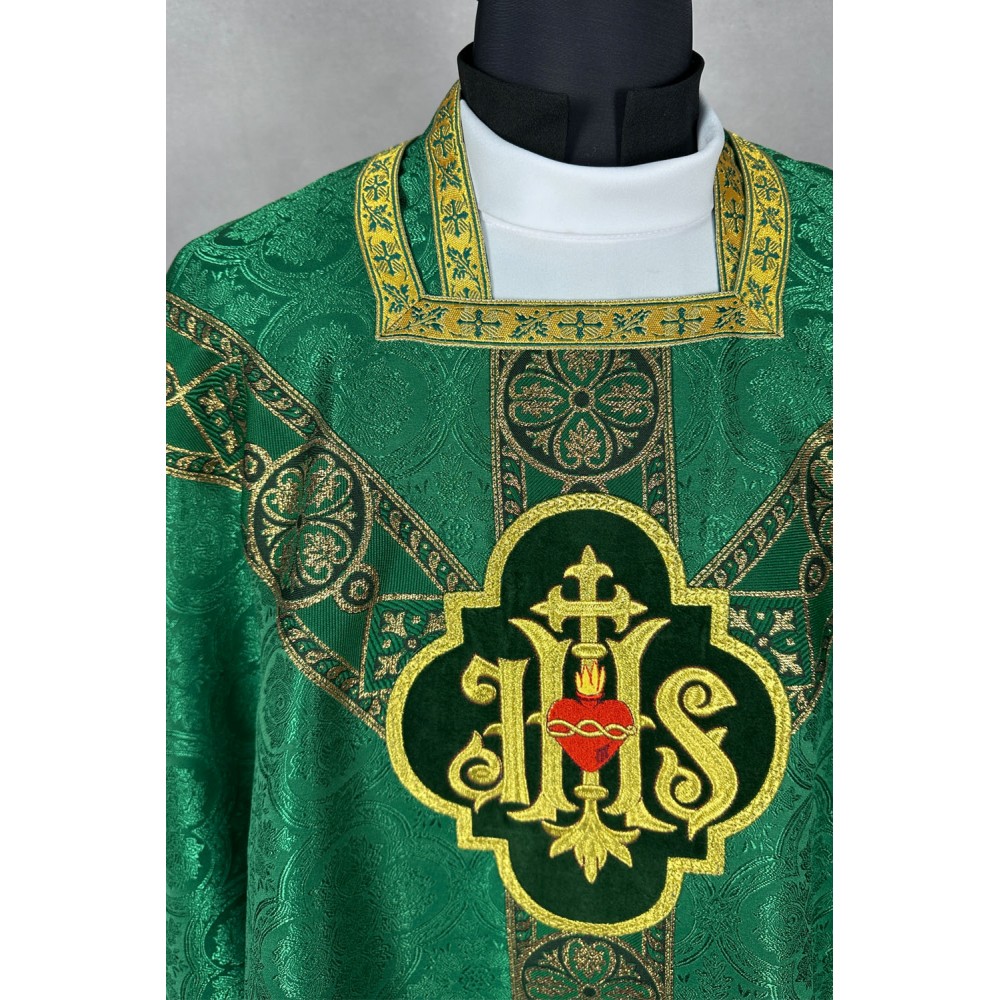 Ornat romański zielony (conical) - zdjęcie 2