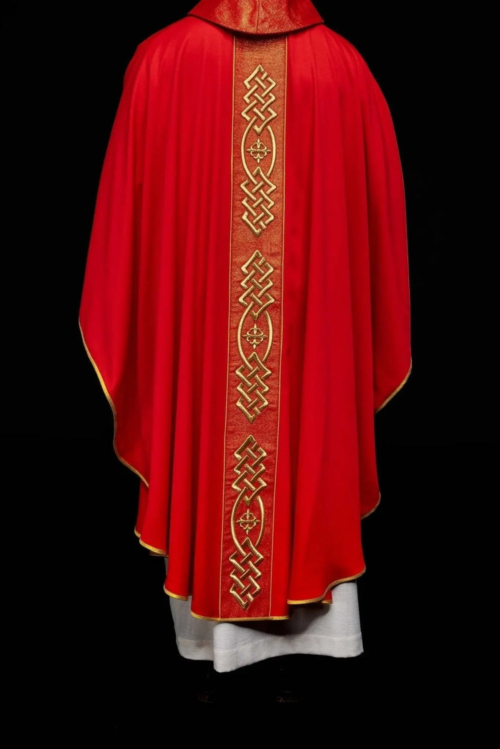 Ornat bogato haftowany - czerwony (H156) - zdjęcie 6